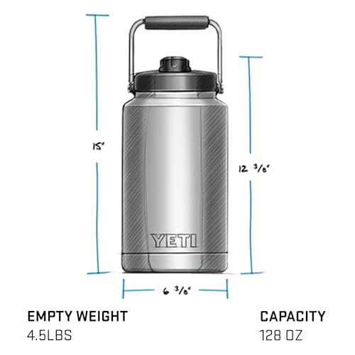 Image of YETI Rambler Gallon Jug, Vacuum Insulated, Leakproof, Stainless Steel with MagCap