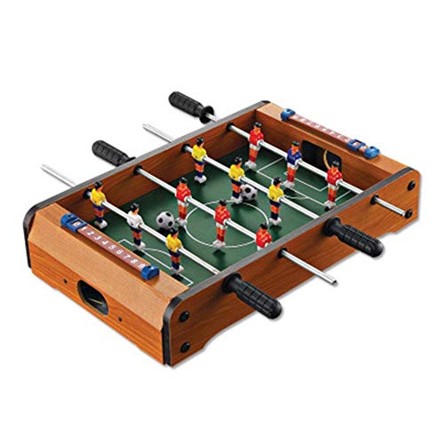 Preisvergleich Produktbild Mini Holz Tischplatte Fußball Holz Hallenfußball Mini Tisch Fußball Spielzimmer Spiele Desktop Suite Sport Ergonomische Griffe für Kinder und Erwachsene Familienspaß Spielspielzeug (Freizeit a