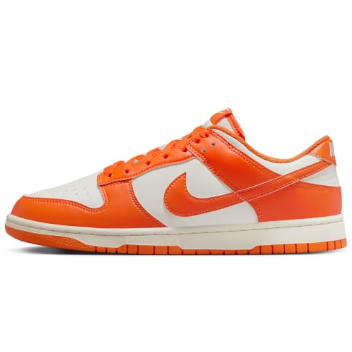 Retro Dunk Low in Pale Ivory and Safety Orange by Nike