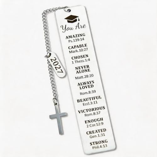 2027 Graduation Gifts for Teens Girls Her Him High School College Senior Student, Class of 2027 Graduation Gifts for Girl Daughter PHD Master Granddaughter Niece, Come with A Gift Box, Page Holder
