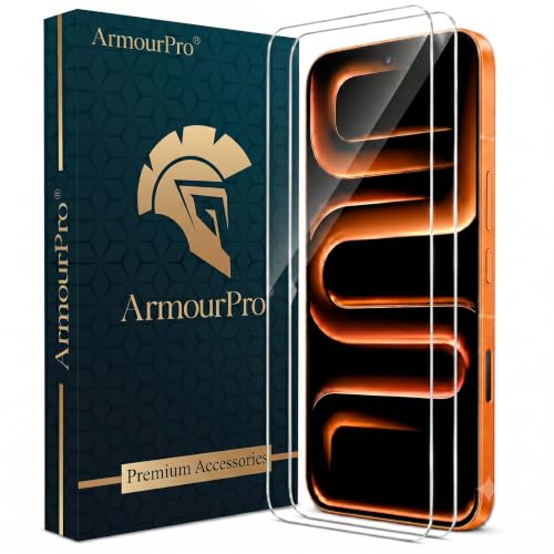 Image of ArmourPro 3D Borderless Tempered Glass for Infinix Note 60 Ultra, Note 60 Pro and Note 60, Set of 2 HD Clear Screen Protectors with 3D Curved Edges, 9H Hardness, Oleophobic Coating, Case Friendly