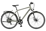 Prophete ENTDECKER 500 28 Zoll Trekkingbike mit Altus 24 Gang Kettenschaltung hydraulischen MT200 Scheibenbremsen 40 Lux LED Beleuchtung Alu 52 cm