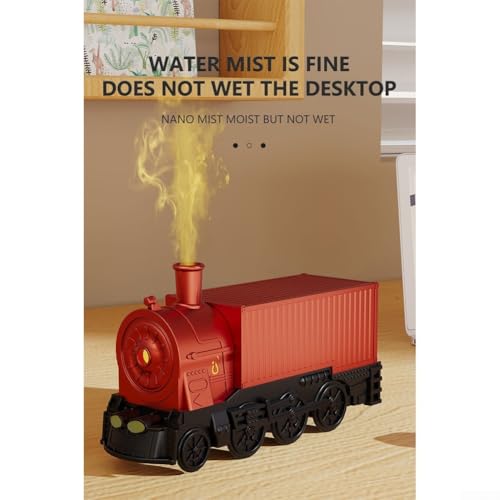 Diffuseur train aromathérapie USB rouge de 300 ml avec télécommande - 8