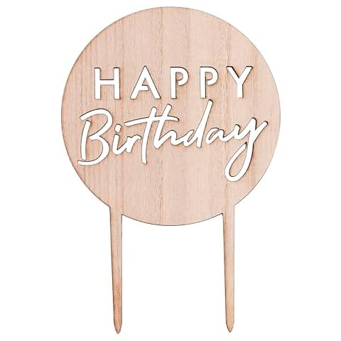 Ginger Ray Eco-Friendly Birthday Cake Topper Cover