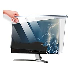 WLWLEO Protecteur d'écran pour Ordinateur de Bureau Filtre Anti-lumière Bleue Bloque la lumière Bleue nocive, Panneau Protecteur pour écran Diagonale 17/20/22/23/24/27/28 Pouces,28" 635 * 370