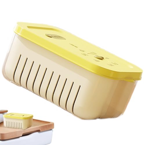 Contenedores de frutas | Organizadores de contenedores | Contenedor de almacenamiento de bayas para refrigerador apilable | para cocina, despensa, preparación de comidas, congelador, aperitivos y