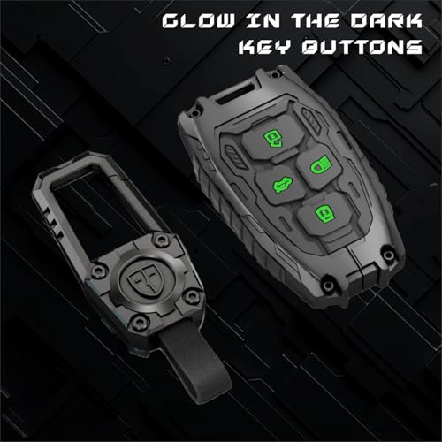 Image of STYLEOBJECT Waterproof Premium Luxury New Transformer Series Soft Silicon Car Key Shell Compatible with Tata Punch, Nexon, Harrier, Safari, Altroz, Tigor | Full Protection 4 Button