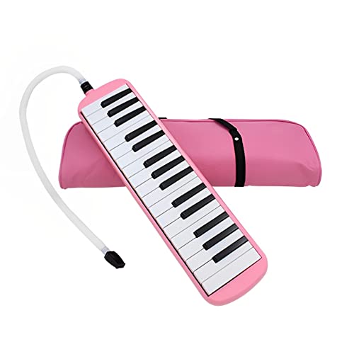 Melodica 32 Key Pianica Portable with Carrying Bag Short and Long Mouthpieces for Beginners Kids...