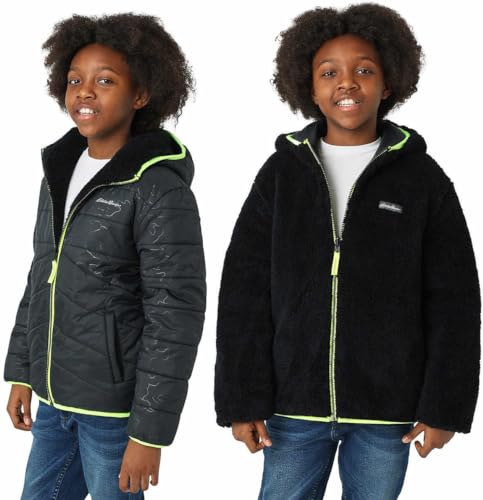 Image of Eddie Bauer Kids Reversible Plush Hoodie Jacket