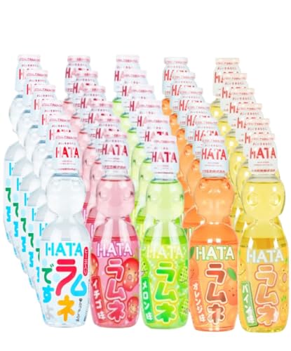 ハタ鉱泉 ラムネ 5種アソート 30本セット ペットボトル ビー玉入り ジュース 業務用 大量 GOSのサムネイル