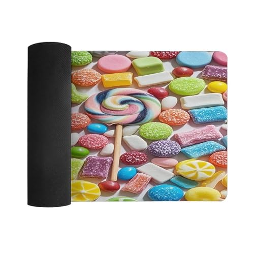 Sweet Candy Backdrop Desk Pad Large Office Desk Mat miniatura 3
