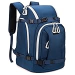 MIGGEEY Mochila de Esquí 50L Con Compartimentos pa...: Espacio de almacenamiento multifunción: lo suficientemente espacioso como para guardar todo tu equipo de esquí en una bolsa de esquí. Puede guardar su traje de esquí, casco, gafas, guantes y otros accesorios y mantenerlos ordenados. La capacidad es d...