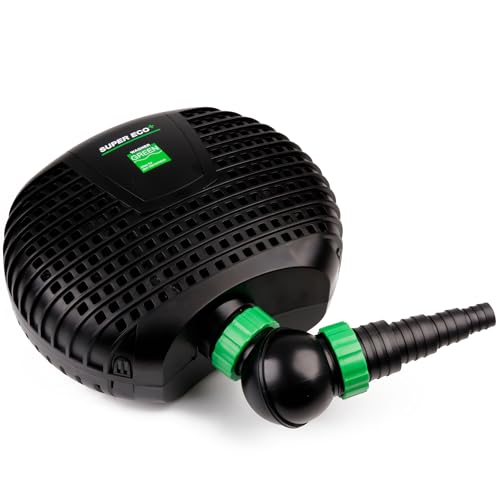 Wagner GREEN SuperECO 10.000 Teichpumpe 10000 Liter pro Stunde 63 Watt, energiesparende Filterpumpe, Bachlaufpumpe, Umwälzpumpe, Gartenteichpumpe für Koiteich Wagner GREEN SuperECO 10.000 Teichpumpe 10000 Liter pro Stunde 63 Watt, energiesparende Filterpumpe, Bachlaufpumpe, Umwälzpumpe, Gartenteichpumpe für Koiteich