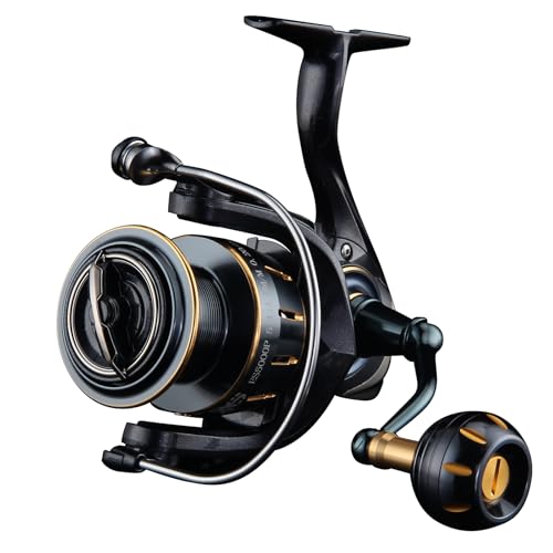 HAUT TON Dolphin Advance Edition Spinning Reel 5.2:1Gear Ratio 22LBS 5+1BB Backlash Free Bearing Sealed Drag System Saltwater Freshwater Fishing Reels (ES 5000)