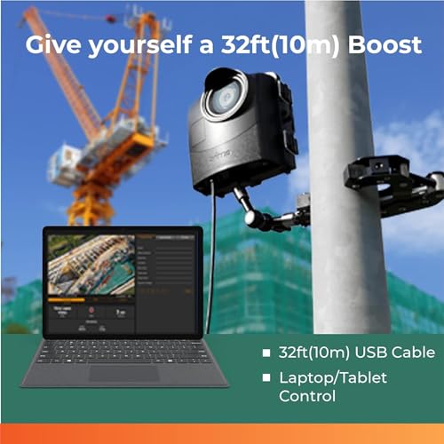 Image of Brinno BCC2000 Plus Construction Camera Bundle - Includes: Full HD TLC2000 Time Lapse Camera, 32-ft Extender for Laptop /Tablet, Clamp Mount & Waterproof Case - 1 Year Battery