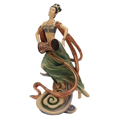 Figura Decorativa China de Belleza Antigua de Resina