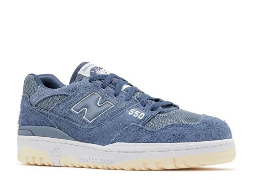 New Balance 550 Men's Sneaker's, Arctic Grey/Vintage Indigo/Macadamia Nut, Size 7.52