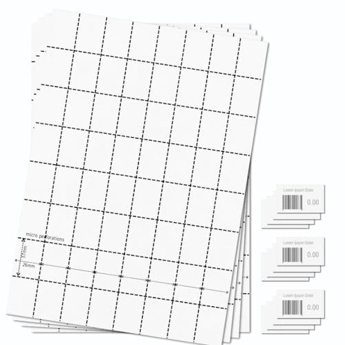 OfficeGear Etiquetas para estanterías (paquete de 1600) 25 hojas, 64 etiquetas de 37x26mm personalizadade barras, precios plantilla incluida