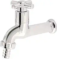Torneira Para Tanque Jardim Lavanderia Cromada Abs com Bico p/Mangueira 1/4 de Volta (C33)