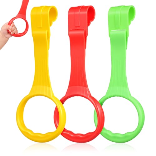 Baby Pull up Rings for Crib and Playpen Infant Standing Handles for Walking Practice Easy-Grip Nursery Support 6 Pack 7.87 X 3.54 X 0.98 in