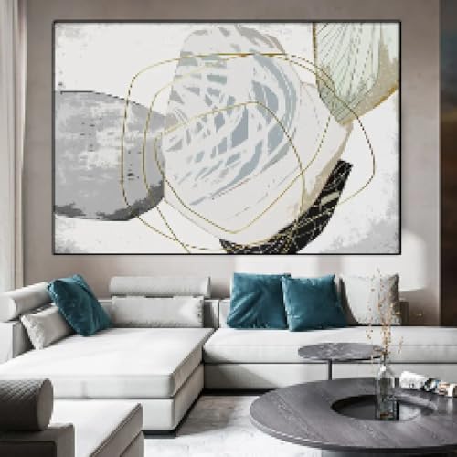 Images géométriques noires et dorées, affiche abstraite moderne pour décoration murale