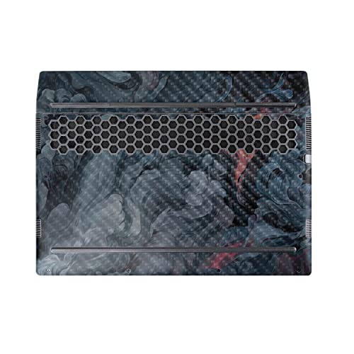 Image of MightySkins Carbon Fiber Skin Compatible with Alienware M17 R5 (2022) Full Wrap Kit - Storm Cloud | Protective, Durable Textured Carbon Fiber Finish | Easy to Apply & Change Styles | Made in The USA