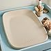 Nattou Softy Changing Pad - Beige, BPA-free PU Foam Mat, Water-Resistant, Honeycomb Bottom Grips, Standard Size, 1.65 kg