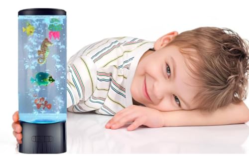 Sensory Bubble Tube Lamp for Autism & Anxiety Relief -Calming Water Bubble Table Light with Color Changing Fake Aquarium Effect, Ideal for Kids Room, Therapy Office, Nursery Home - Image 6