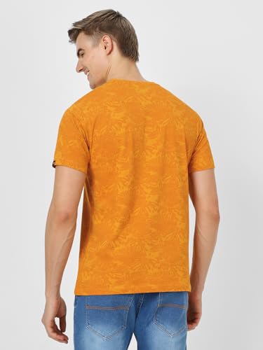 Image of Urbano Fashion Men's Printed Half Sleeve Slim Fit Cotton T-Shirt