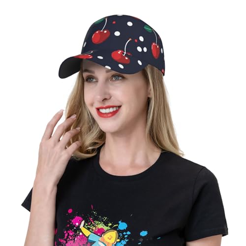 Casquette de baseball cerises respirante, protection solaire réglable pour le sport - 7