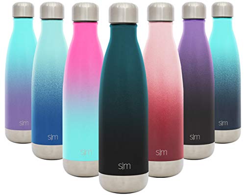 Simple Modern 17 Ounce Wave Water Bottle - Stainless Steel Double Wall Vacuum