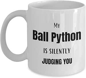 Amazon.com: Ball Python Mug Silently Judging You Gift for Him Gift for ...