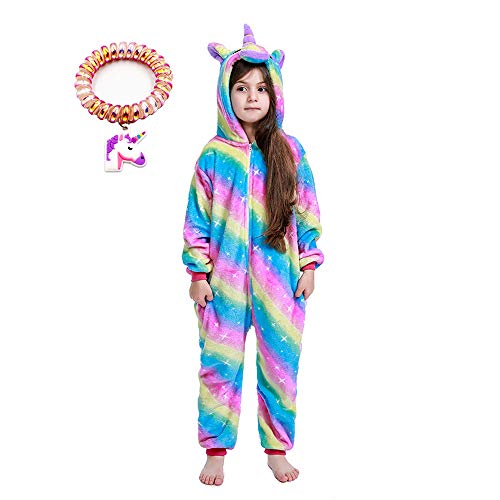 Lx-Top Pigiama Tutina Bambini Unicorno Natale Halloween Costume Cosplay Ragazze Regalo