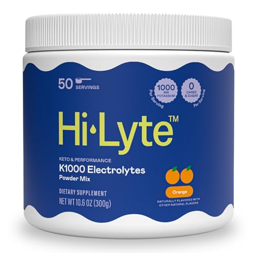 Image of Hi-Lyte K1000 Electrolytes Powder Mix Orange Keto & Performance, 50 Servings