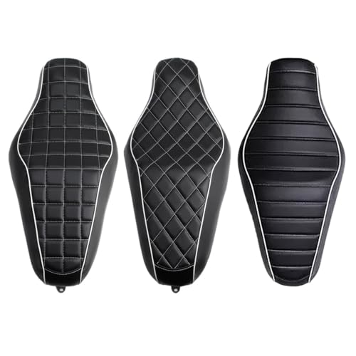 Asiento trasero de motocicleta doble negro para Sportster XL 883 y 1200 2