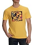 Vestibilità normale Globe Torn up Tee-Maglietta da Uomo Giallo Giallo M