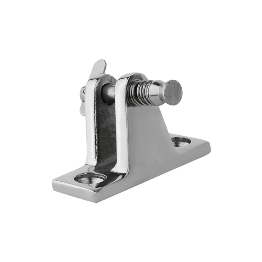 Aqhkgzmbe Onecolor Andymarine 316 Stainless Steel Deck Hinge 60° Removable Pin Compatible With Marine Bimini Fittings