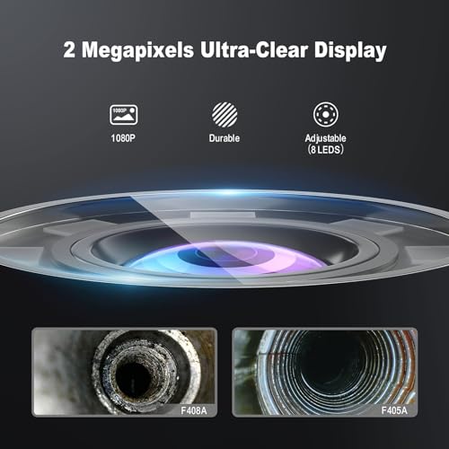 Ralcam Endoskopkamera mit Licht Camera - Inspektionskamera 8.5mm HD1080P Industrial Endoscope mit...