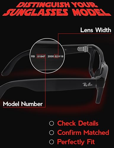 Polarized Clip-On Sunglasses for Ray-Ban RB5184F (Size 52-18) - UV Protection - Universal Fit for Men & Women4