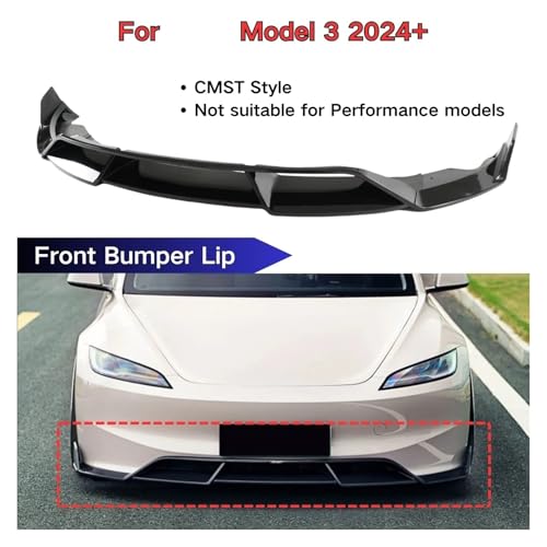 Labio de parachoques delantero y divisor para renovar el frontal de tu Tesla Model 3 2