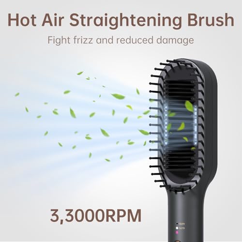 Generic KD381A Hair Straightener Brush For Dry/Wet Hair, Hot Air Straightening Brush thumb #2