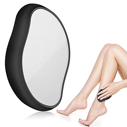 O-NINE-Crystal-Hair-Eraser-for-Women-and-Men-Magic-Remover-Painless-Exfoliation-Removal-Tool-Arms-Legs-Back-Reusable-Washable-Fast-Easy-Best-Portable-Epilator-Black-28-ounces