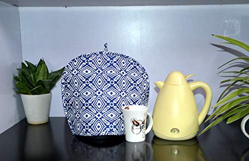 Image of Mandala Tea Cozy Cover Hand Block Print Winter Tea Cozy Cotton Tea Kettle Warmer Pot Cover Hot Coffee Cover Handamde Kitchen D�cor (Same Color)