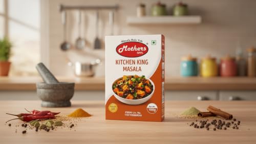 Image of MOTHERS SPPL Kitchen King Masala 100g Premium Indian Spices Aromatic & Flavor-Rich Sabzi spice powder Daily Cooking Masala Multipurpose Curry & Indian Spice Mix