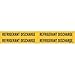 Brady 7234-4, 92048 Self-Sticking Vinyl Pipe Marker, (Pack of 50 Cards)