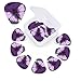 Purple Butterfly Print Guitar Picks 12 Pack Guitar Plectrums with Storage Box Bass Picks For Acoustic Guitar Bass Electric Ukulele Includes 0.46mm, 0.71mm, 0.96mm