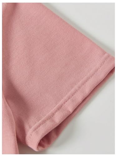 SHENHE Girl's Summer Graphic Tee Cute Heart Print Short Sleeve Crew Neck T Shirt Top4