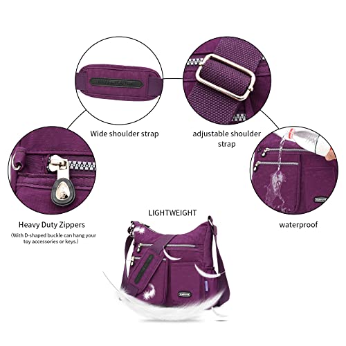 NOTAG Crossbody Bag for Women - Waterproof Multi-Pocket Handbag, Shoulder Bag, Lightweight Large Messenger4