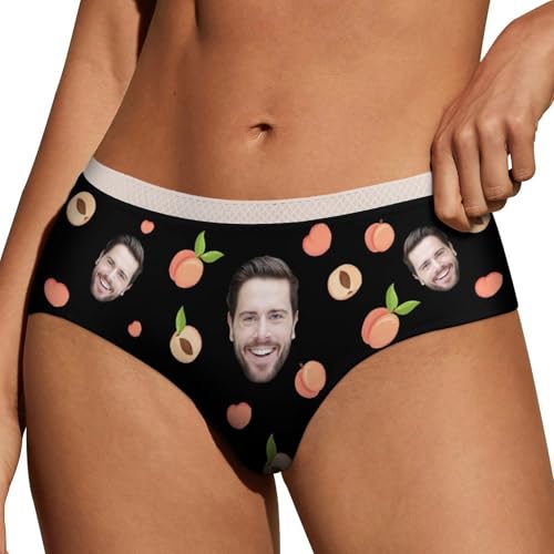 ALICESER Bragas personalizadas con imagen para mujer, ropa interior con foto personalizada, regalos divertidos para ella, Style 9, S