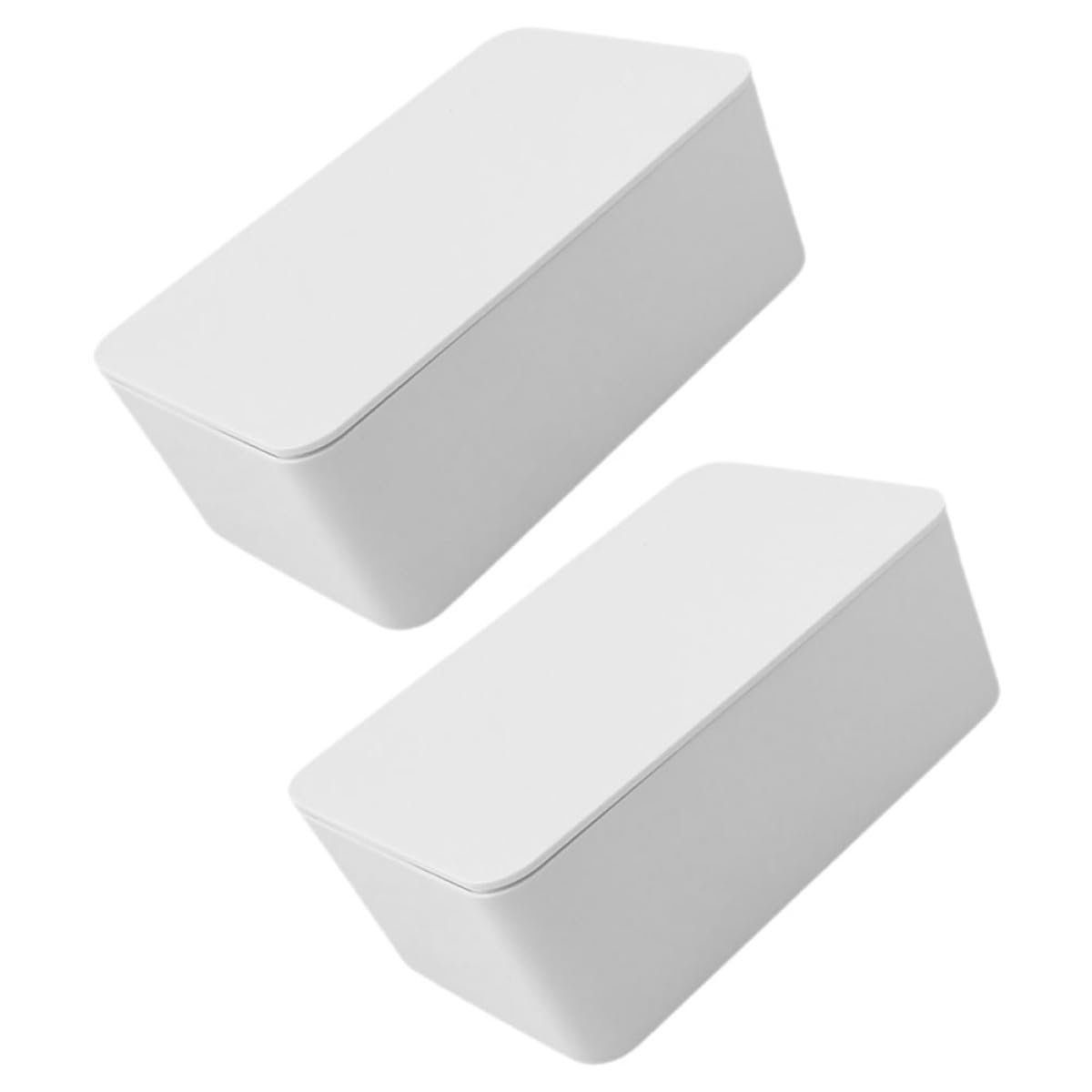 Gadpiparty 2pcs Refillable Wipes Dispenser Lightweight Plastic Wet Tissue Holder Compact Travel and Kitchen Storage Box Organiser for Wet Wipes